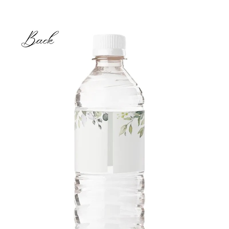 20PCS Personalized Wedding Water Bottle Label,Waterproof 8"x2" Custom Name Date Wedding Lables for Bridal Shower Party Favors