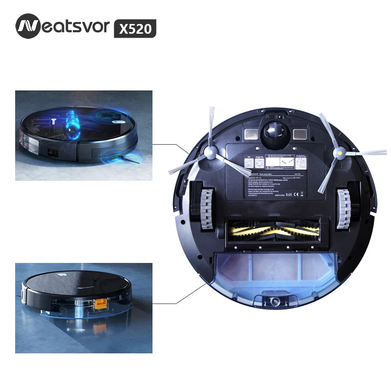 NEATSVOR x520 Robot 6000pa 5200 MAh Regular Automatic Charging For Sweeping and Mopping Smart Home