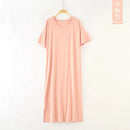 Plus size Fashion Summer Night Dress Women Nightgowns Sleepwear Women's Sleepshirts Modal Cotton Candy Color Ladies Nightwear