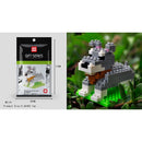 Cartoon Animals Tiger Elephant Cat Dog Panda Husky Poodle Giraffe Model Mini Micro Building Blocks Bricks Toys for children gift