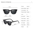 The Meridian | TR90 Polarized Square Sunglasses for Women