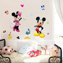 3D Cartoon  Mickey Minnie Wall Stickers For Kids Room  Bedroom Wall Decoration  Door Sticker  gifts for children