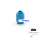 50pcs/lot DIY Blocks Building Bricks Cylindrical Educational Assemblage Construction Toys for Children Size Compatible Brand