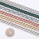 JINAO NEW 9mm Necklace High Quality Miami Iced Micro Pave Cubic Zirconia Necklace Hip Hop Fashion Men and Women Jewelry For Gift