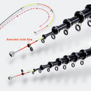 Tragbare Hochkohlenstoff-Angelrute 3.0/2.7/2.4/2.1/1.8/1.5M Spinnrute Teleskop-Spinnrute Ultraleichte Rock Fishing Rute