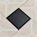 Rozin Brushed Gold Floor Drains 10*10cm Invisible Bathroom Floor Drain Matte Black Square Shower Deodorant Waste Drain Strainer