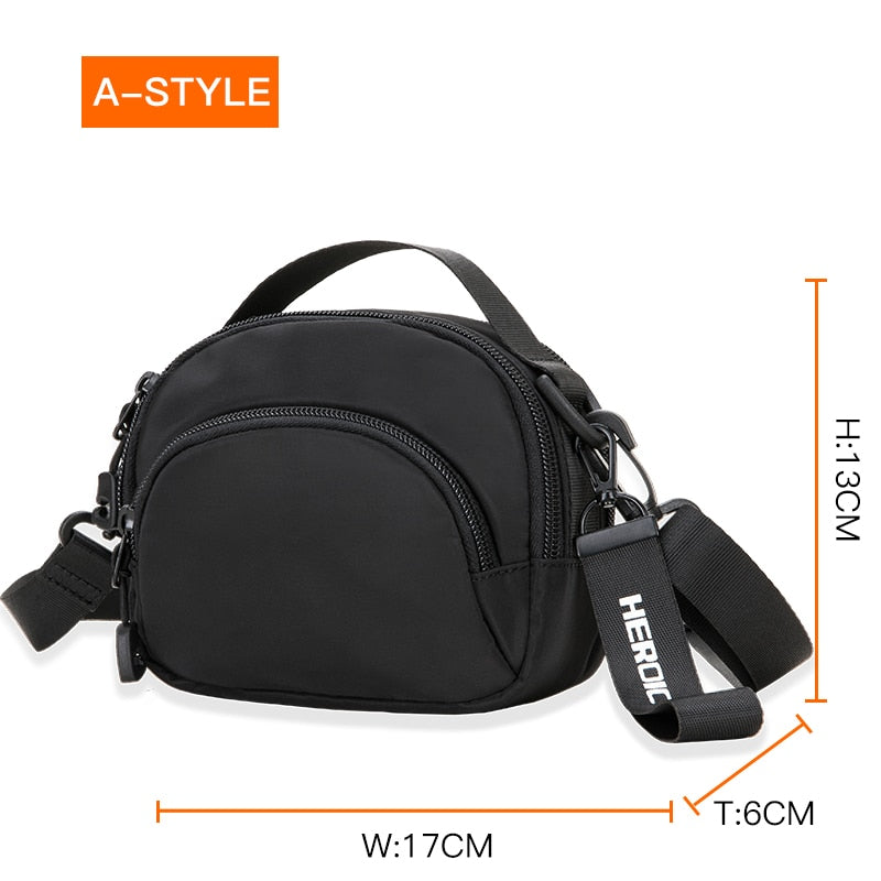 Hk 2023 Men's Purse Shoulder Bag Small Messenger Bags Men Travel Crossbody Bag Handbags New Fashion Male Phone Money Belt Wallet