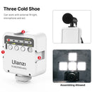 Ulanzi MT-08 SLR Camera Smartphone Vlog Tripod Mini Portable Tripod with Cold Shoe Phone Mount for iPhone Android