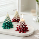 3D Christmas Tree Candle Mold Silicone Mold for Candle Making DIY Scented Candle Xmas Gifts