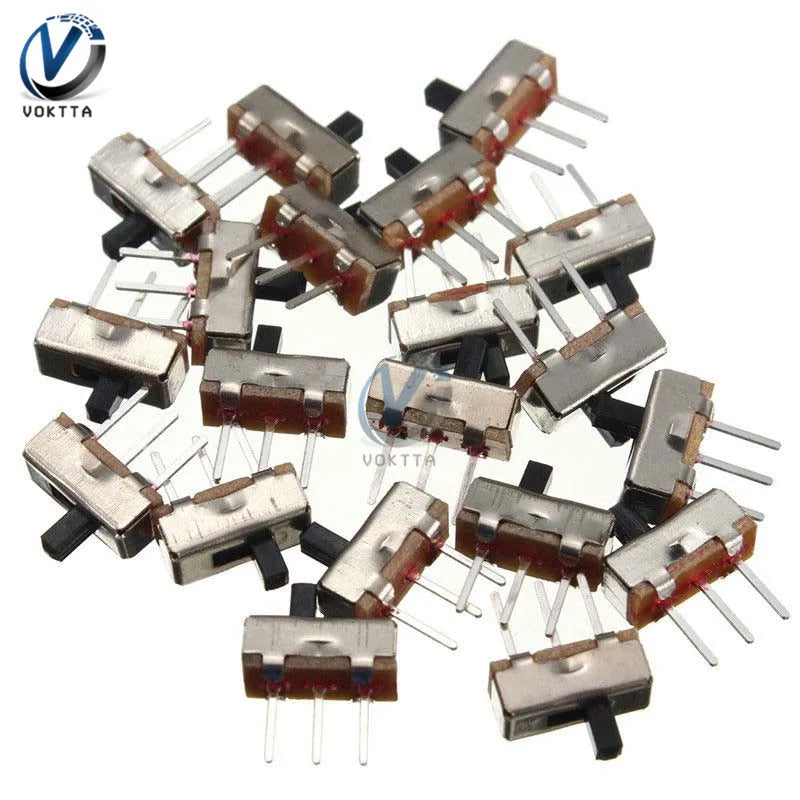 50Pcs Mini SS12D00G3 Switch Interruptor On-off 2 Position 3 Pin Toggle Switch Button Universal Slide for SMD PCB DPDT