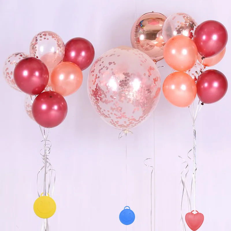 3pcs/set Helium Balloons Fixed Pendant Falling Weight Block for Wedding Birthday Party Decorations Supplies Balloon Accessories