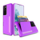 Candy Color Kartenfächer Business Case für Samsung Galaxy S21 Ultra S20 FE Note 20 S10 Plus 5G Hülle für S21+ Note 10 Plus