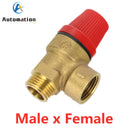 1pcs Brass Safety Valve Drain Relief Switch For Solar Water Heater Inner & Outer Wire Brass Safety Valve 1/2" 3/4"