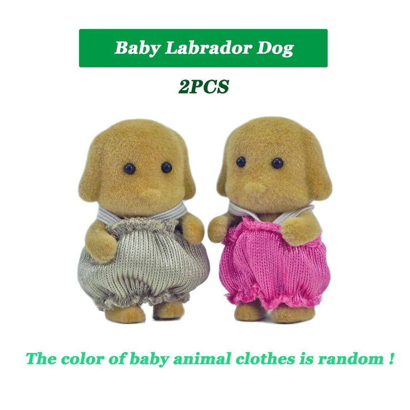 Easter Bunny Simulation Forest Animal Baby Toys Rabbit Family Dolls Dollhouse Figures Collectible Toy  4.5cm Furniture Set Gift