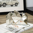 Gold Acrylic Box Geometric Evening Bag Clutch bags Elegent Chain Women Handbag For Party Shoulder Bag For Wedding/Dating/Party