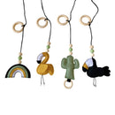 1Set Nordic Style Baby Gym Play Nursery Sensory Ring-pull Toy Wooden Frame Infant Room Toddler Clothes Rack Gift Kids Decor