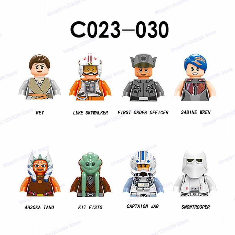 Mandalorians Building Blocks Baby Yodas Bricks Boba Fett Obi-wan Ahsoka Star Stormtroopers Luke Skywalker Wars Action Figure Toy