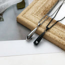 Vnox Teardrop Ashes Cremation Women Necklace Jewelry, Memorial Keepsake Urn Remembrance Gift, Stainless Steel Water Drop Pendant