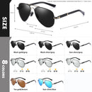 2022 Neuer Trend Hochwertige Titanlegierung Sonnenbrille Polarisiert Herren Photochrome Sonnenbrille Damen Piloten Spiegelbrille Oculos De Sol