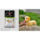 Cartoon Animals Tiger Elephant Cat Dog Panda Husky Poodle Giraffe Model Mini Micro Building Blocks Bricks Toys for children gift