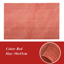 2/4/6Pcs Placemats PVC Dining Table Mat Weave Disc Pads Bowl Coasters De Cozinha 30*45cm Plate Bar Kitchen Coffee Table Mat