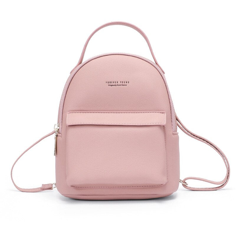 Fashion Women Backpack Soft Leather Small Backpacks Female Back Pack Ladies Shoulder Bag Satchel Mini Mochila Bagpack