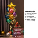 Light Up LED Balloon Stand Kit 13Pcs Balloons Reusable Clear Column Holder Set For Table Floor Wedding Birthday Party Supplies