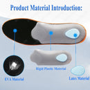 WINRUOCEN Full/Half Insoles Leather Premium Orthopedic Arch Support For Flat Feet Foot Massage men women O/X Leg Half Care Pads