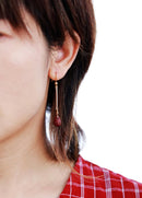 Edelstein-Ohrringe zum Aufhängen für Damen, rote Jaspis, vergoldet, tropfenförmig, baumelnd, böhmische Kunst, Damenschmuck, Geschenke für Frauen