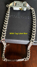 2020 ALYX 4 Buckle Necklaces Men Women 1017 ALYX 9SM Necklace Stainless Steel Removable dual-use Made In Austria 1:1 Version