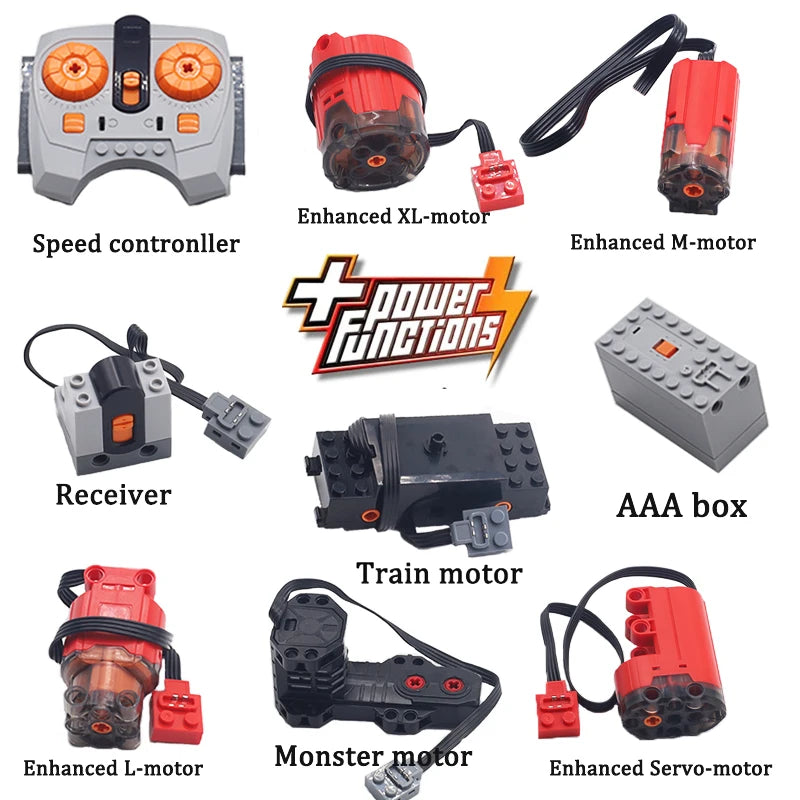Technical Enhanced Motor Kit Power Function Switch IR Remote Control R