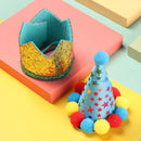 Pet Dogs Cats Birthday Caps/Bibs Sequin Design Headwear Cap Hat Scarf Puppy Costume Christmas Party Bandana Pets Accessories