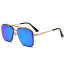 2021 Fashion Cool Men Driving Glasses Goggle Summer Style Gradient Brown Sunglasses Vintage Pilot Sun Glasses Punk Oculos De Sol