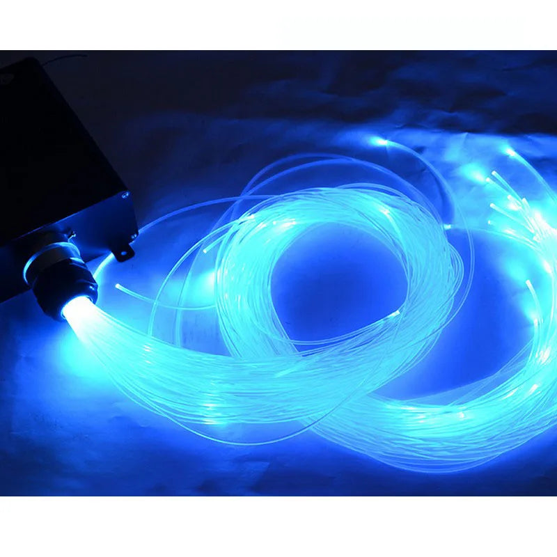 Hot Sales 1～5 Meter 1mm End Glow PMMA Fiber Optic Cable For Home And Car LED Star Ceiling Light Kit Decoration Free Shipping