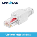 Launched New - RJ45 8P8C Unshield Shielded Field Connector - RJ45 Termination Plug for Cat.6/6A/7 23AWG Solid Installation Cable