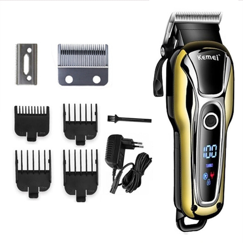 Kemei Hair Clipper Electric Hair Trimmer Professional Men&