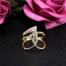 Huitan Luxus Unregelmäßiger Magischer Hexenring Super Coole Accessoires Gadget Goldener Twist-Wicklung Damen Schmuck Persönlichkeitsringe