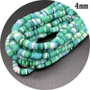 400pcs/Lot 3/4/5/6mm 16inch Round Slice Clay Beads Spacer Beads Polymer Clay Beads For Jewelry Making DIY Handmade Accessories