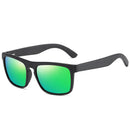 GM Neuankömmlinge Schwarze polarisierte Holzsonnenbrille für Herren Bambus-Sonnenbrille Rote UV400-Gläser Modische Fahrbrille Karton S5523