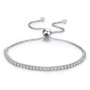 BISAER 925 Sterling Silber Runde Glücksblaue Böse Augen Liebe Herz Offene Armreifen Damen &amp; Mädchen Silber Armbänder Mode Schmuck