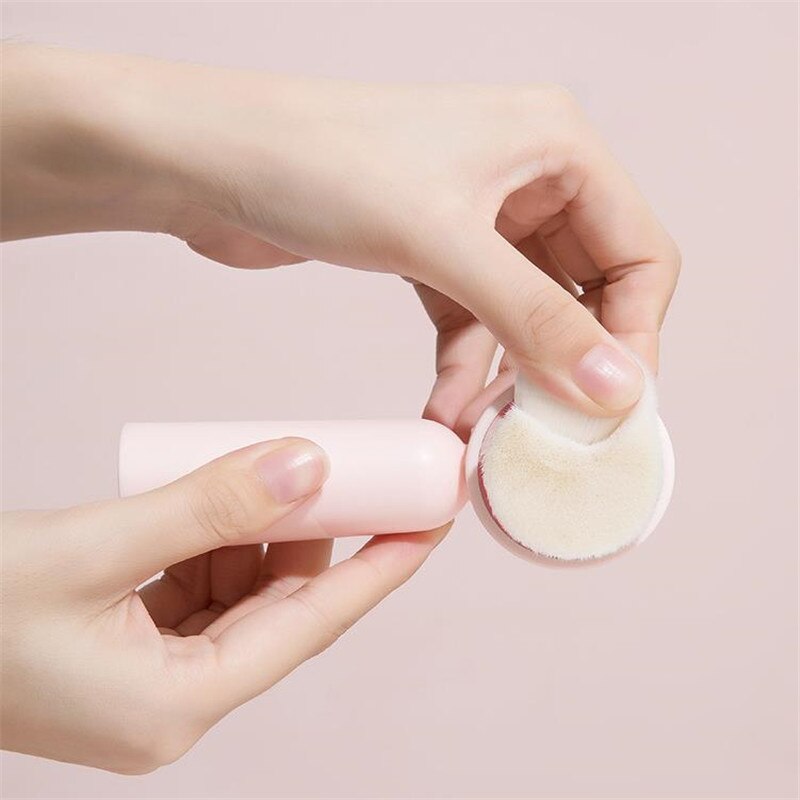 Portable Double Side Silicone Facial Cleanser Brush Soft Hair Face Massage Washing Brush Blackhead Remover Skin Care Tool 20