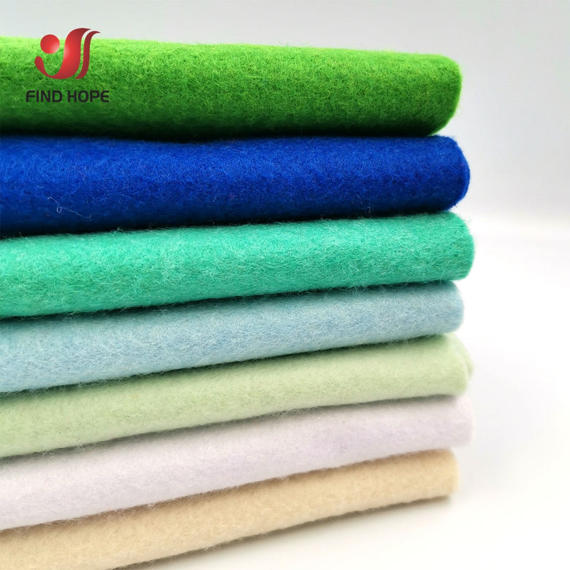 7 Rolls 20*90cm Soft Felt Fabric Non-woven Felt Fabric Sheet  DIY Sewing Dolls Crafts Material 1.4mm Thick