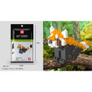 Cartoon Animals Tiger Elephant Cat Dog Panda Husky Poodle Giraffe Model Mini Micro Building Blocks Bricks Toys for children gift