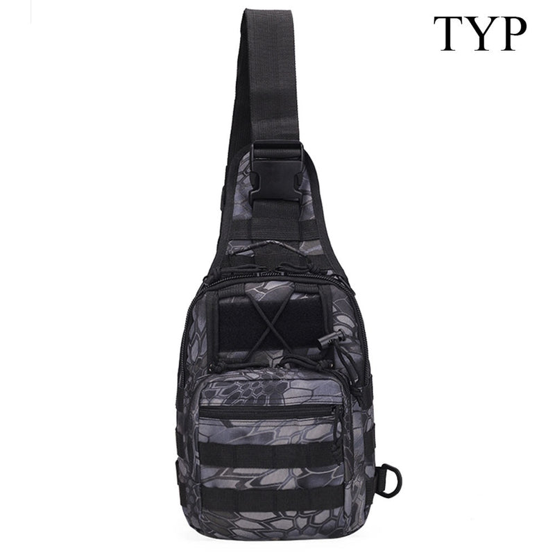 PROTECTOR PLUS Outdoor Tactical Military Crossbody Bag Sling Shoulder Chest Pack Men Camo Army Travel Hiking Camping Sport Bag