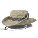 Fishing Hiking Sun Hat Men Women Boonie Hat Wide Brim Bucket Hat Outdoor Safari Summer Cap Cotton Bucket Hat