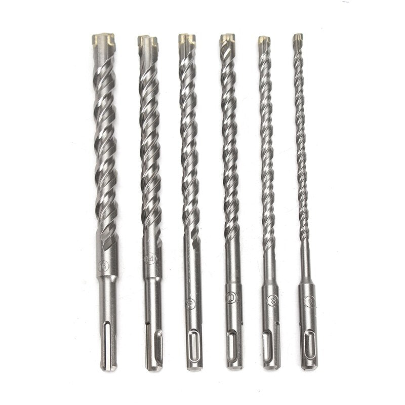 160mm Electric Hammer Drill Bits 5/6/8/10/12/14/16mm Cross Type Tungsten Steel Alloy SDS Plus For Masonry Concrete Rock Stone