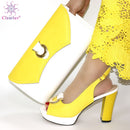Neue Ankunft Italienische Schuhe mit passenden Taschen-Set, verziert mit Strass, Damen Schuhe und Taschen zum Anpassen Set Italien Party Pumps