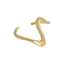 XIYANIKE Silver Color  Creative Waves Design Ring Simple Irregular Handmade Wedding Jewelry for Women Size 17mm Adjustable