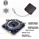 KK&FING Punch-free Automatic Door Closer 500g-1200g Wire Rope Retractable Automatic Recovery Coil Closing Device Door Hardware