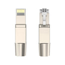 Launched New - RJ45 8P8C Unshield Shielded Field Connector - RJ45 Termination Plug for Cat.6/6A/7 23AWG Solid Installation Cable